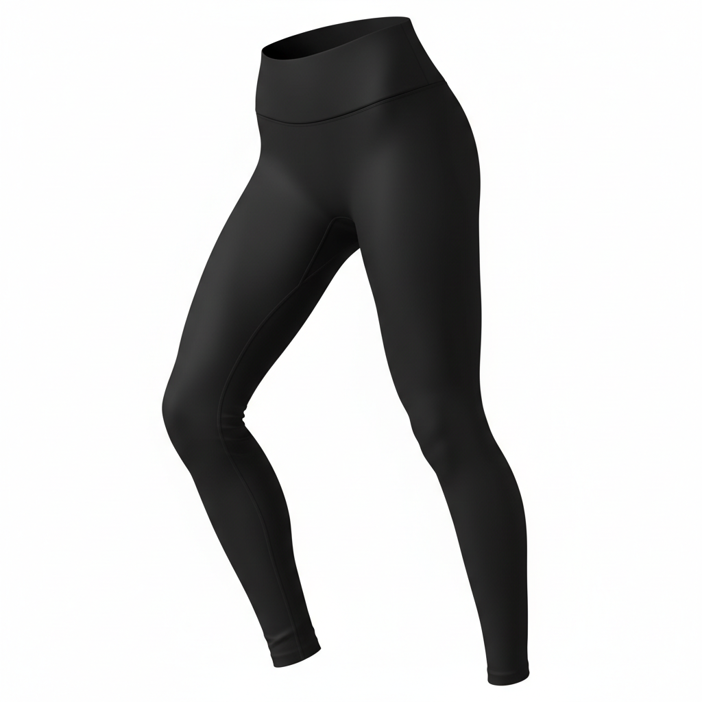 High-waist sculpting leggings black
