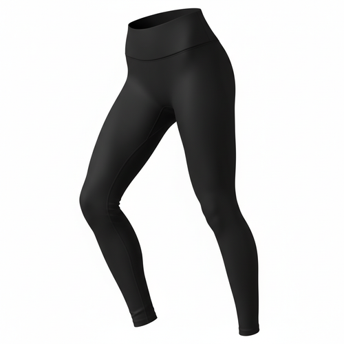 High-waist sculpting leggings black